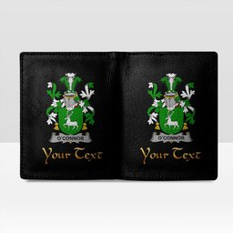 Irish Connor or O Connor Corcomroe Coat of Arms Family Crest Irish Leather Wallet