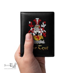 Irish Daly or O Daly Coat of Arms Family Crest Irish Leather Wallet