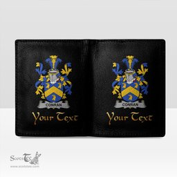Irish Conran or O Condron Coat of Arms Family Crest Irish Leather Wallet