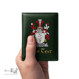 Irish Davoren or O Davoren Coat of Arms Family Crest Irish Leather Wallet
