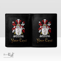 Irish Davoren or O Davoren Coat of Arms Family Crest Irish Leather Wallet