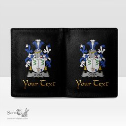 Irish Dea or O Dea Coat of Arms Family Crest Irish Leather Wallet