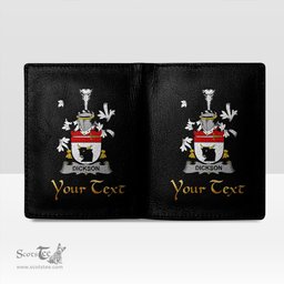Irish Dickson Coat of Arms Family Crest Irish Leather Wallet