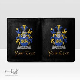 Irish Currie or O Currie Coat of Arms Family Crest Irish Leather Wallet