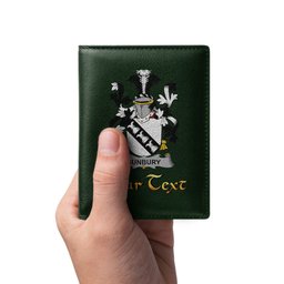 Irish Bunbury Coat of Arms Family Crest Irish Leather Wallet