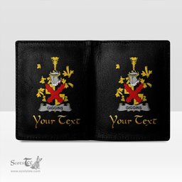 Irish Giggins Coat of Arms Family Crest Irish Leather Wallet