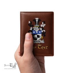 Irish Doran or O Doran Coat of Arms Family Crest Irish Leather Wallet