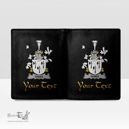 Irish Gibbs Coat of Arms Family Crest Irish Leather Wallet