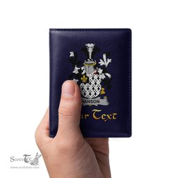 Irish Hanson or O Hanson Coat of Arms Family Crest Irish Leather Wallet