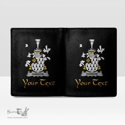 Irish Hanson or O Hanson Coat of Arms Family Crest Irish Leather Wallet