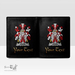 Irish Harne Coat of Arms Family Crest Irish Leather Wallet
