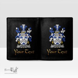 Irish Hassett or Hasset Coat of Arms Family Crest Irish Leather Wallet