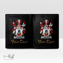 Irish Harmon Coat of Arms Family Crest Irish Leather Wallet