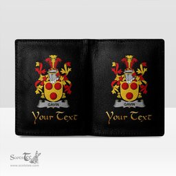 Irish Gavin or O Gavan Coat of Arms Family Crest Irish Leather Wallet