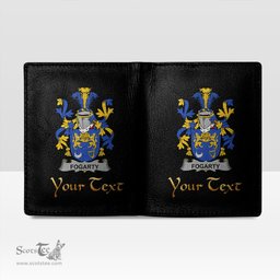 Irish Fogarty or O Fogarty Coat of Arms Family Crest Irish Leather Wallet
