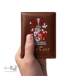 Irish Hetherington Coat of Arms Family Crest Irish Leather Wallet