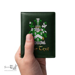 Irish Flood Coat of Arms Family Crest Irish Leather Wallet