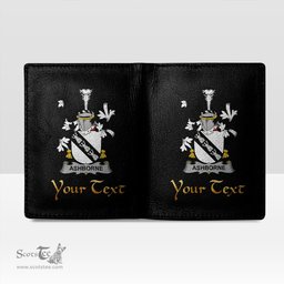 Irish Ashborne Coat of Arms Family Crest Irish Leather Wallet