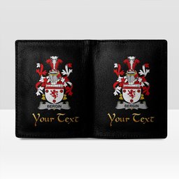 Irish Bergin or O Bergin Coat of Arms Family Crest Irish Leather Wallet