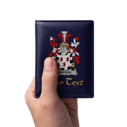 Irish Barran Coat of Arms Family Crest Irish Leather Wallet