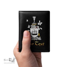 Irish Driscoll or O Driscoll Coat of Arms Family Crest Irish Leather Wallet