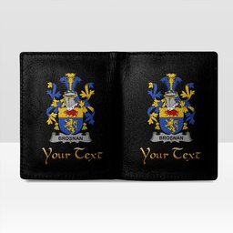 Irish Brosnan or O Brosnan Coat of Arms Family Crest Irish Leather Wallet