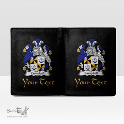Irish Campbell Coat of Arms Family Crest Irish Leather Wallet