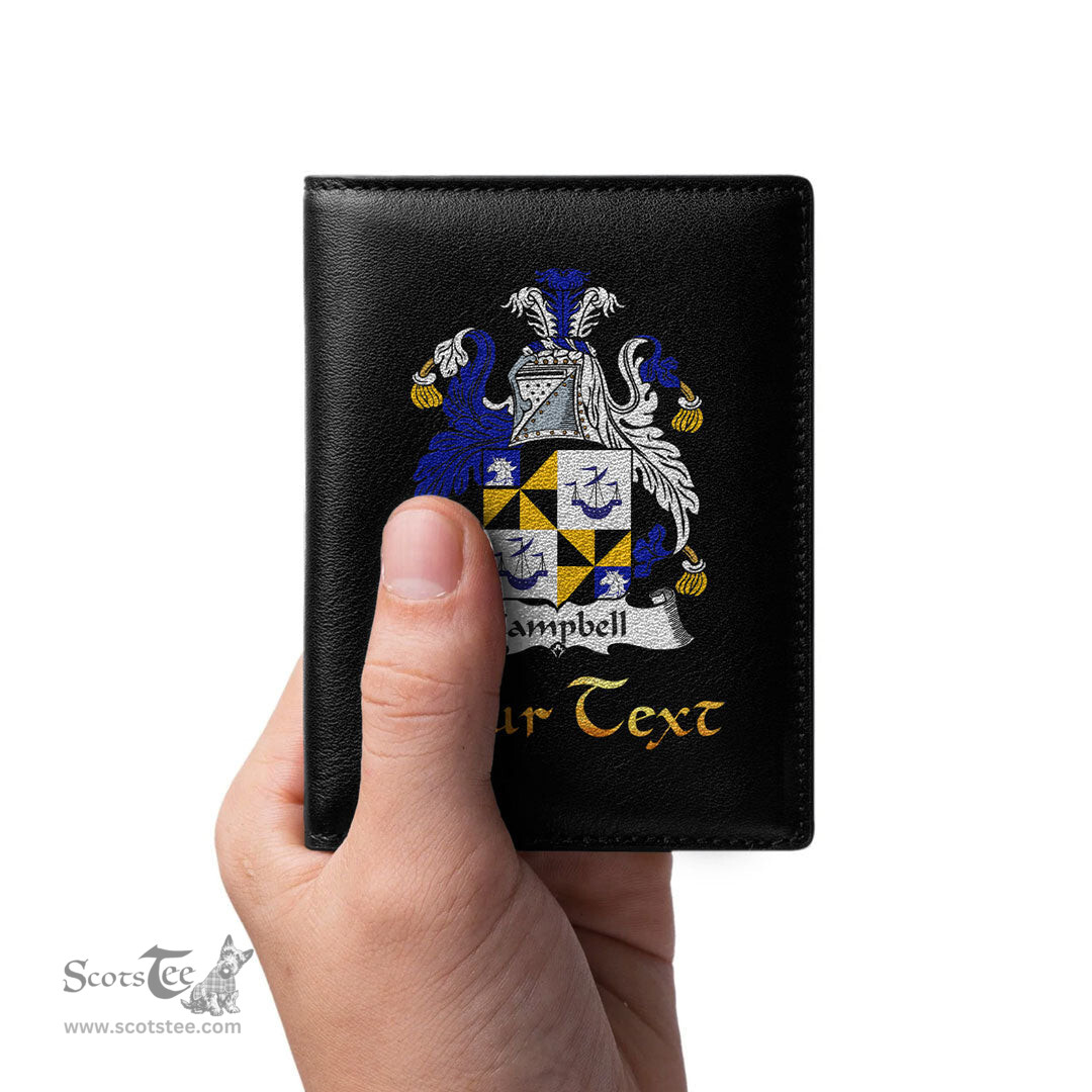 Irish Campbell Coat of Arms Family Crest Irish Leather Wallet