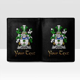 Irish Beirne or O Beirne Coat of Arms Family Crest Irish Leather Wallet