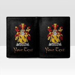 Irish Falkiner Coat of Arms Family Crest Irish Leather Wallet