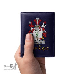 Irish Donovan or O Donovan Coat of Arms Family Crest Irish Leather Wallet