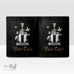 Irish Erskine Coat of Arms Family Crest Irish Leather Wallet