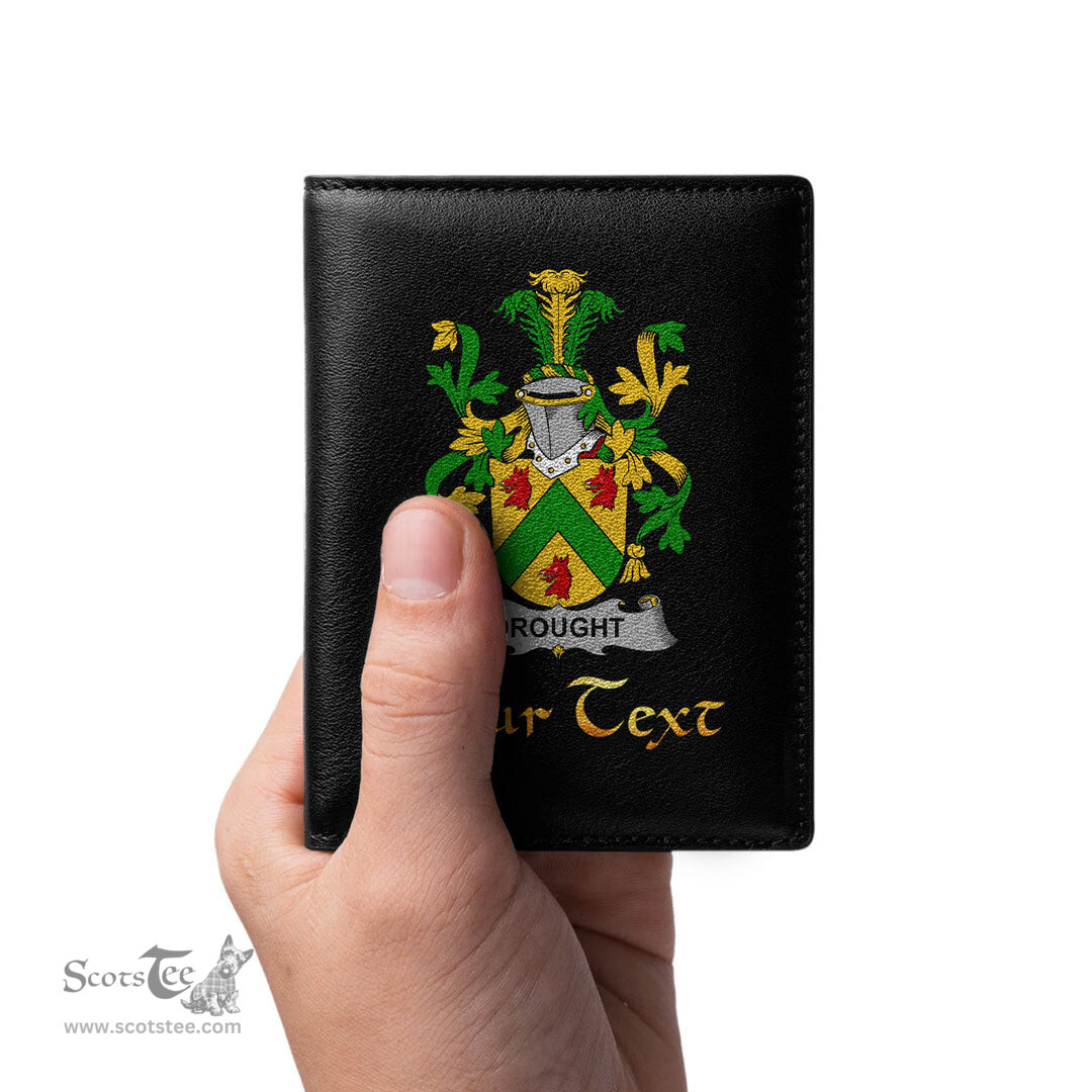 Irish Drought Coat of Arms Family Crest Irish Leather Wallet