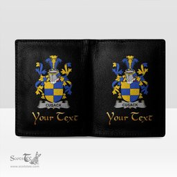 Irish Cusack Coat of Arms Family Crest Irish Leather Wallet