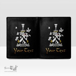 Irish Dobbs Coat of Arms Family Crest Irish Leather Wallet