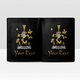 Irish Croke Coat of Arms Family Crest Irish Leather Wallet