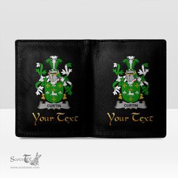 Irish Curtin or McCurtin Coat of Arms Family Crest Irish Leather Wallet