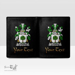 Irish Connor or O Connor Faly Coat of Arms Family Crest Irish Leather Wallet