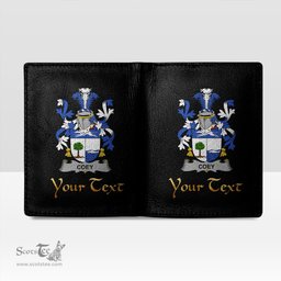 Irish Coey or McCoey Coat of Arms Family Crest Irish Leather Wallet