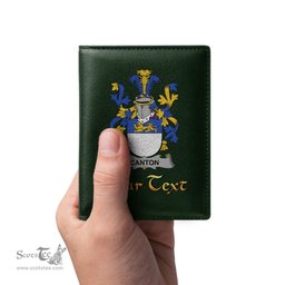 Irish Canton Coat of Arms Family Crest Irish Leather Wallet
