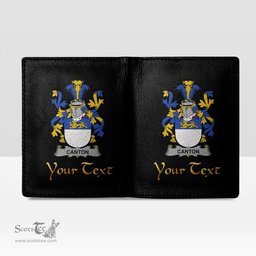 Irish Canton Coat of Arms Family Crest Irish Leather Wallet