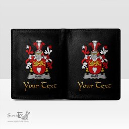 Irish Hart or O Hart Coat of Arms Family Crest Irish Leather Wallet