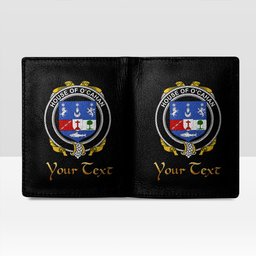 Irish House of O CAHAN KEANE Coat of Arms Family Crest Irish Leather Wallet