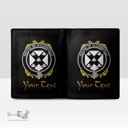 Irish House of O CONNOLLY Coat of Arms Family Crest Irish Leather Wallet