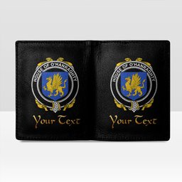 Irish House of O HANRAGHTY Coat of Arms Family Crest Irish Leather Wallet