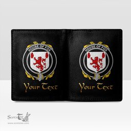 Irish House of FOX Coat of Arms Family Crest Irish Leather Wallet
