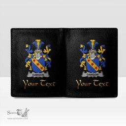Irish Dawson Coat of Arms Family Crest Irish Leather Wallet