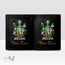 Irish Conroy or O Conry Coat of Arms Family Crest Irish Leather Wallet