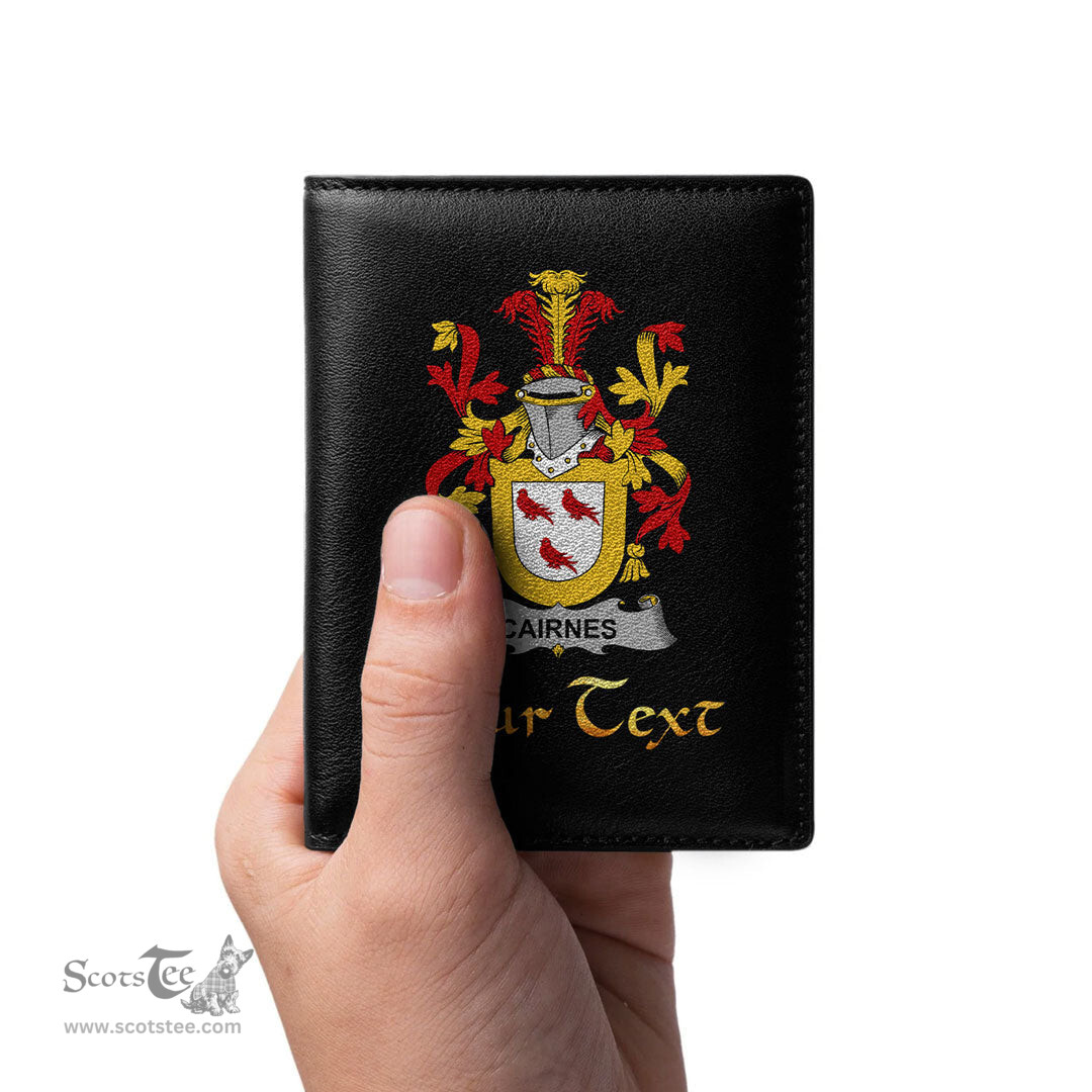 Irish Cairnes Coat of Arms Family Crest Irish Leather Wallet
