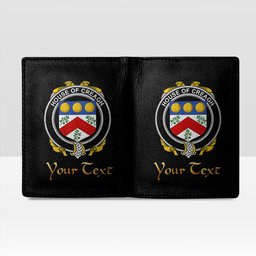 Irish House of CREAGH Coat of Arms Family Crest Irish Leather Wallet